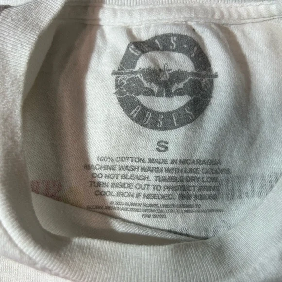 OFFICIAL 2023 GUNS N ROSES NORTH AMERICAN TOUR SHIRT Size S  WHITE - Picture 3 of 3